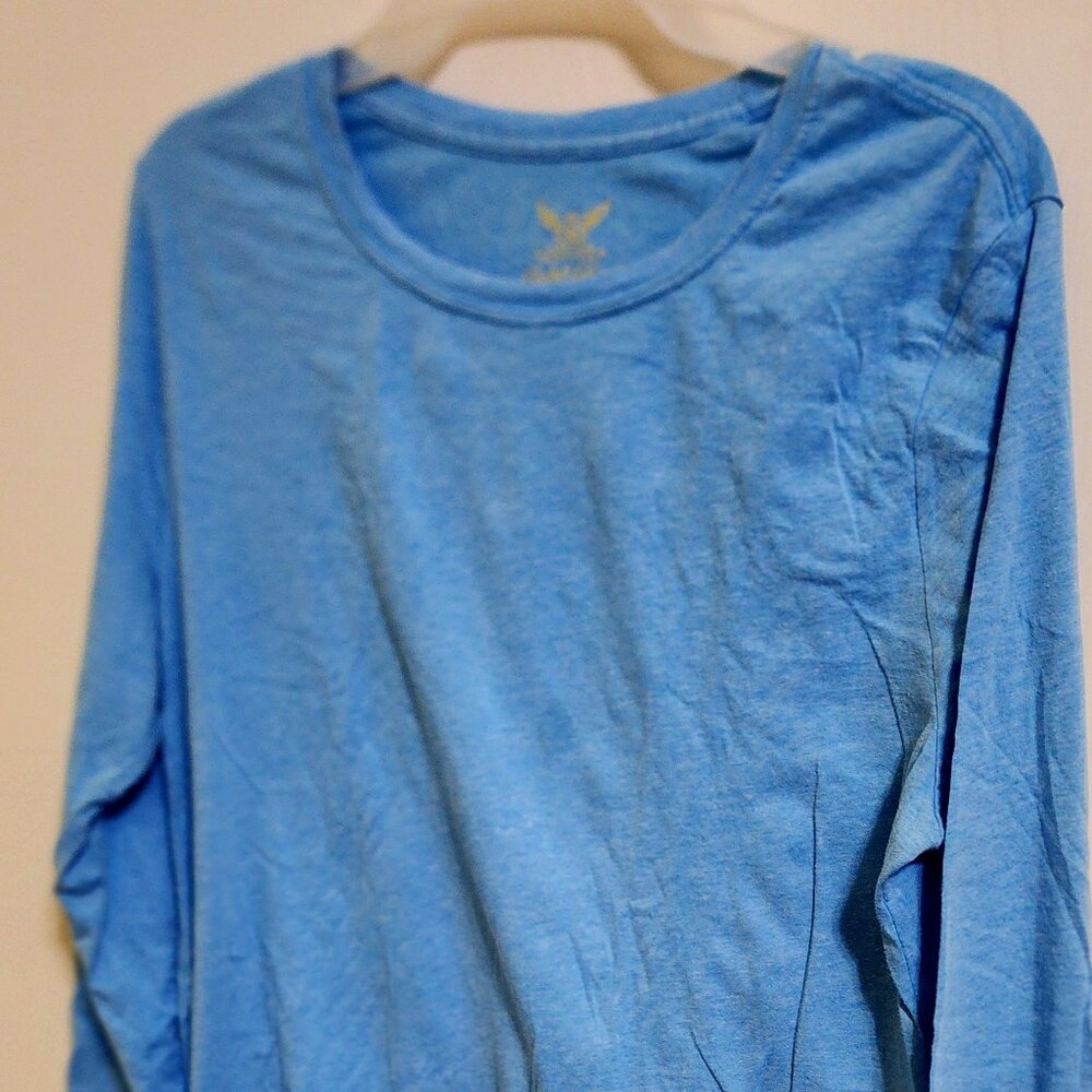 Long Sleeve light blue women's T-shirt